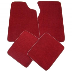94-98 Floor mats, Red - No Emblem (Coupe)